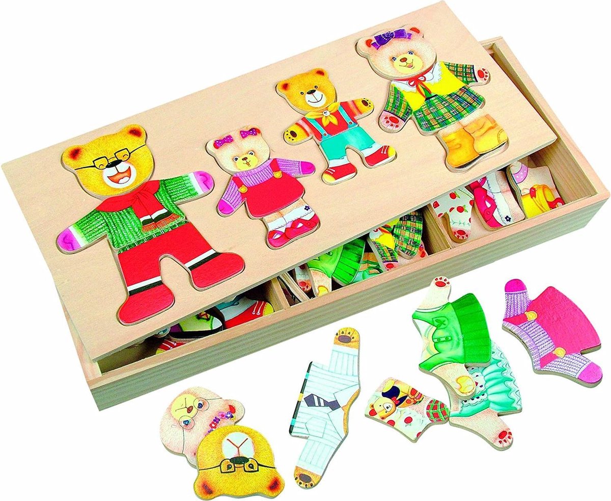 Bino Puzzel Berenfamilie 33 X 4