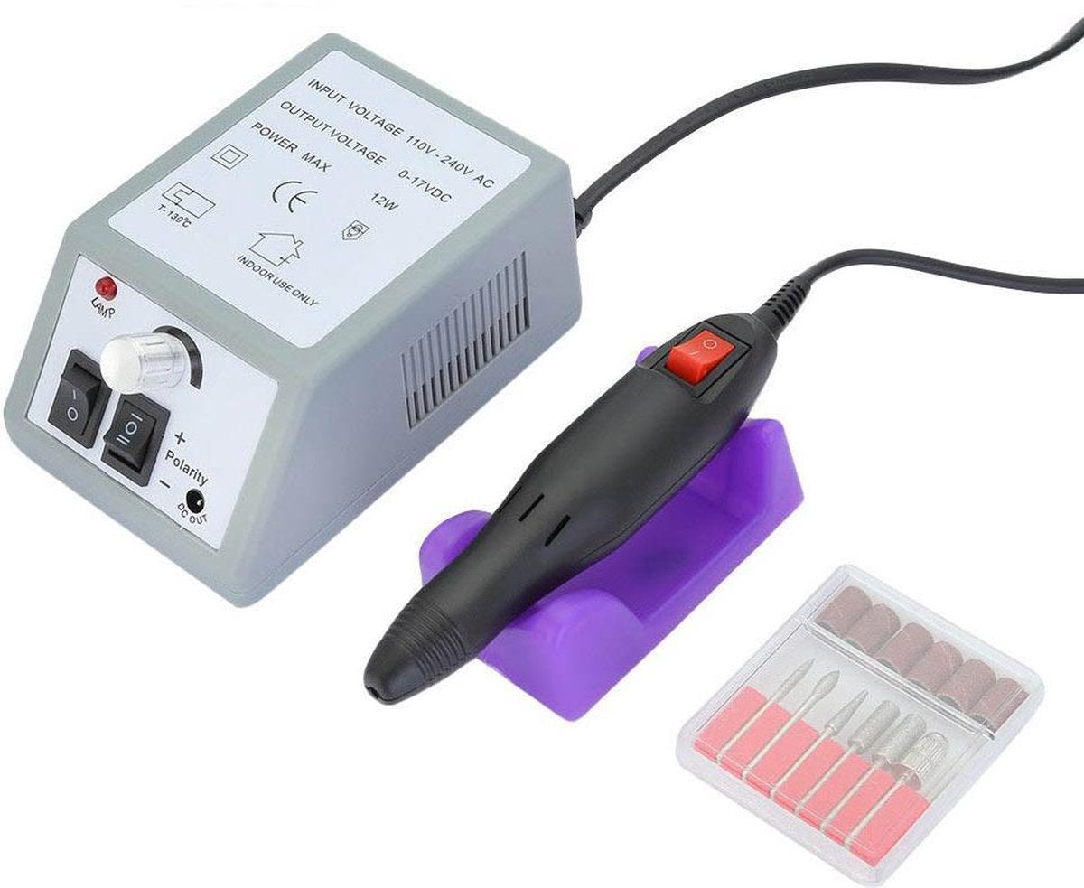 Professionele Manicure-Pedicure Nagelfrees Vijl Set - Confibel Grijs
