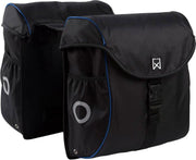 Willex 300 serie - Dubbele Fietstas - 38 l - Zwart/Blauw