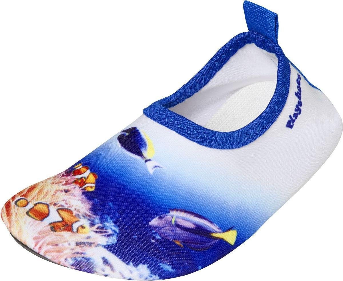 Playshoes - Uv-waterschoenen voor kinderen - Onderwaterwereld - Zeeprint blauw - maat 24-25EU