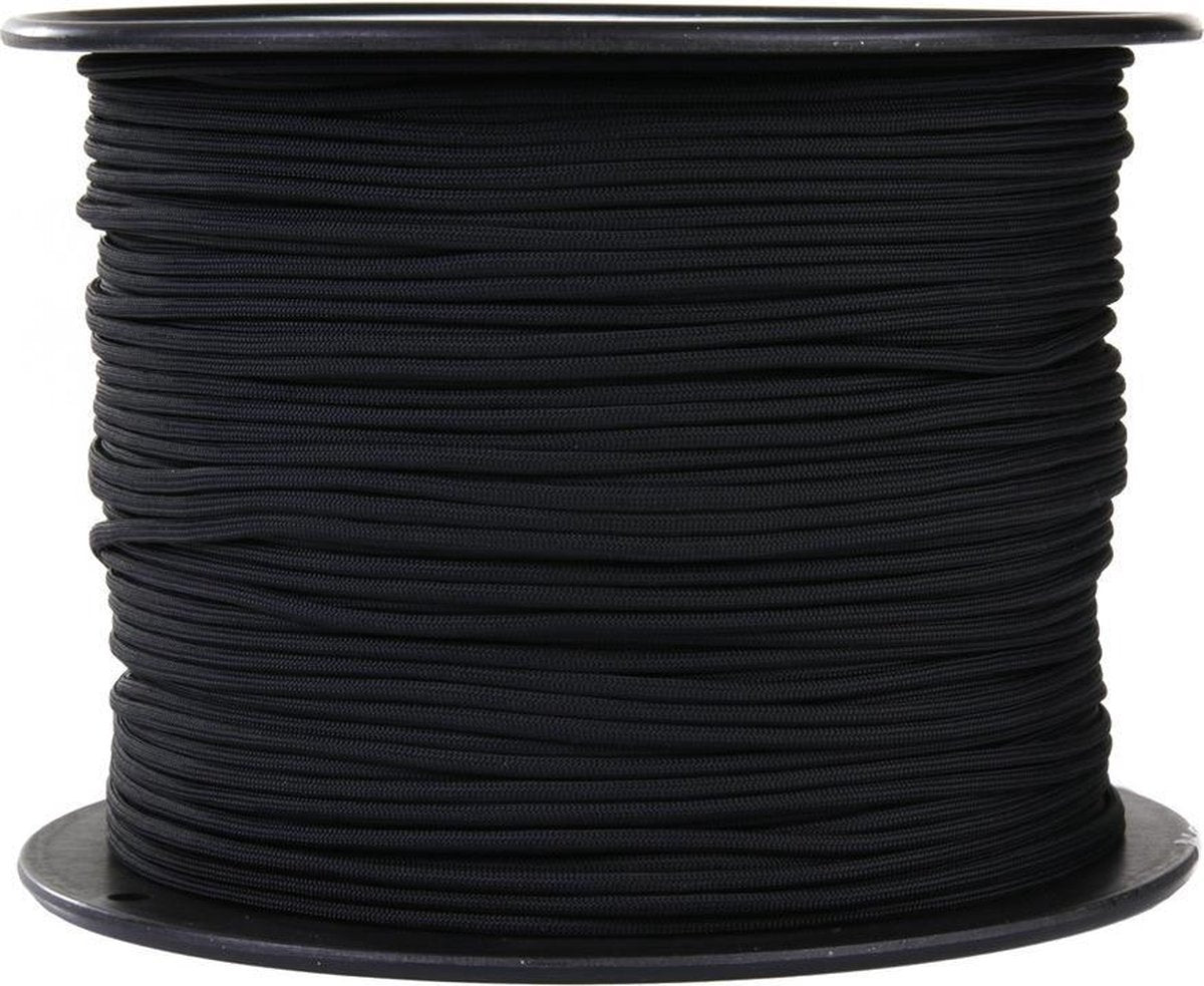 101inc Paracord op rol 7 strings 300mtr zwart