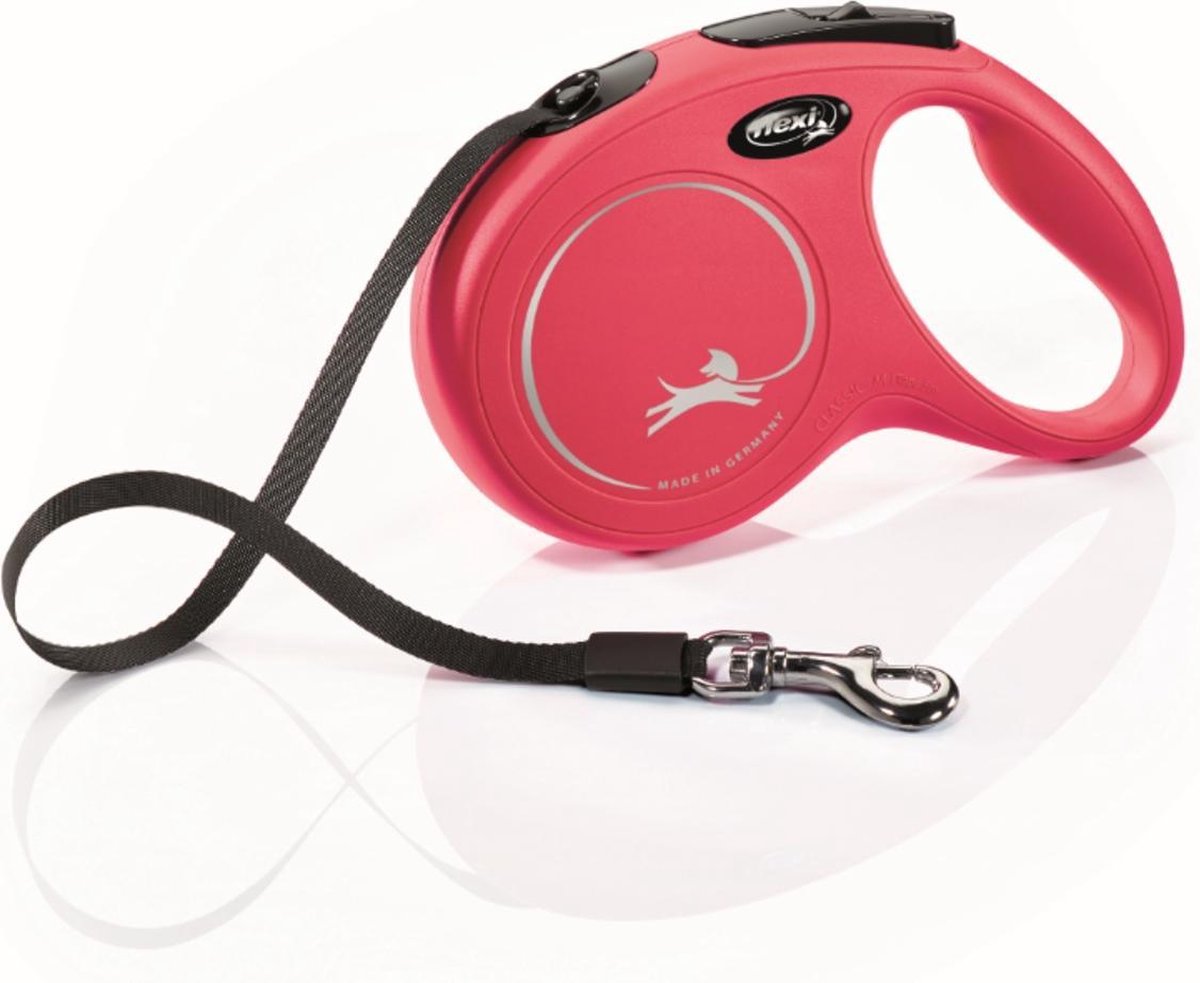 Flexi Classic Tape - Hondenriem - Rood - M -  5 m - (<25 kg)