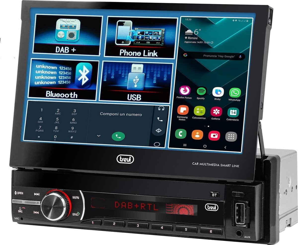Trevi MDV6380 - Autoradio - Mirror Link Display