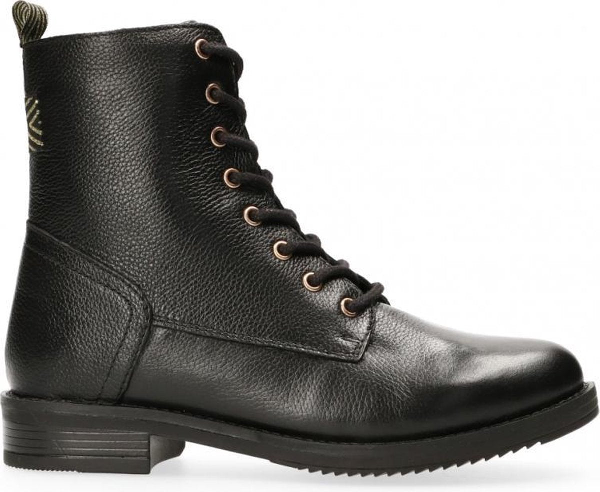 Van Dalen  - Veterboot Leer - Womens - Black - 40