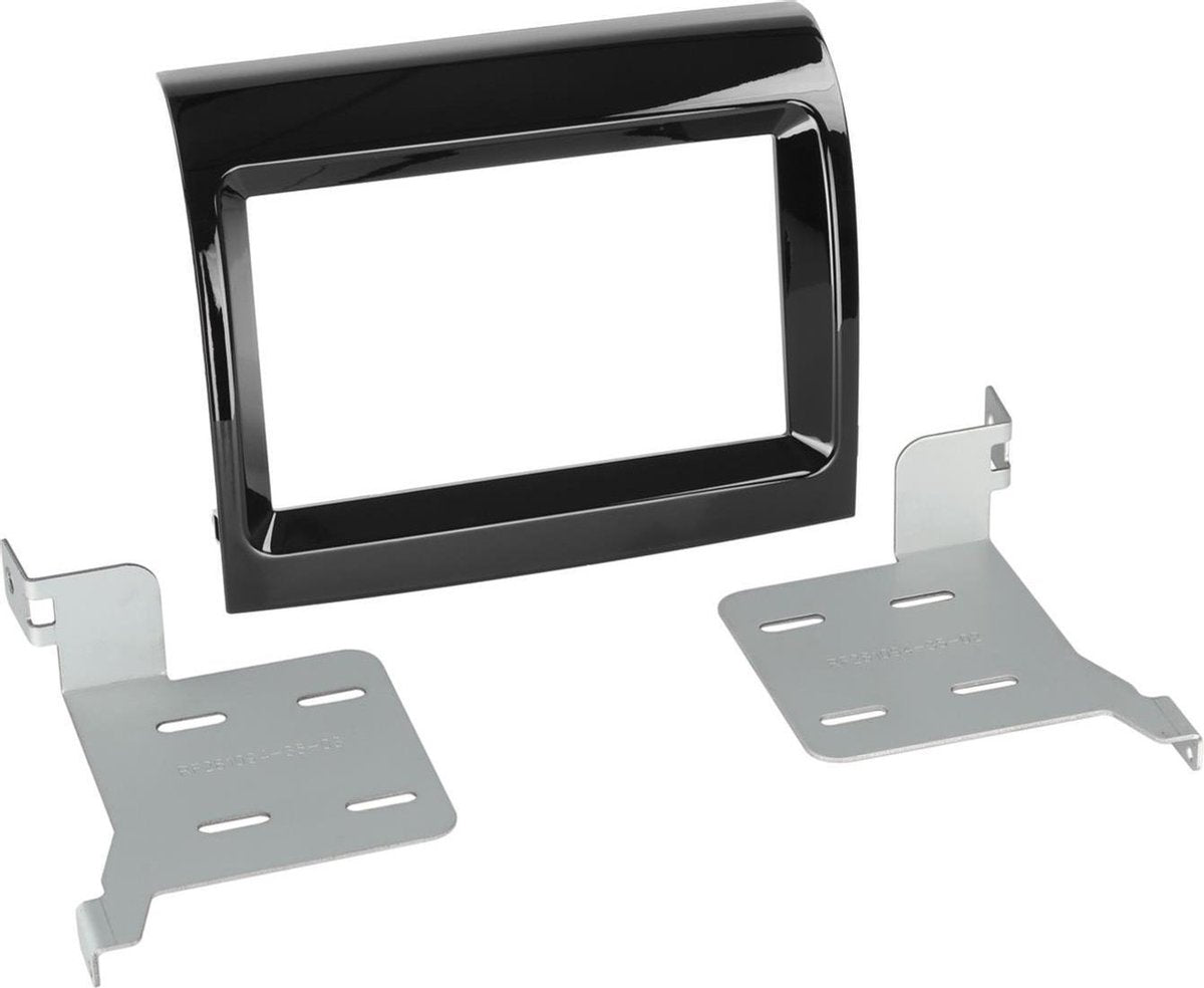 2-DIN Paneel Fiat Ducato - Citroën Jumper - Peugeot Boxer 2016-2019 Facelift Kleur: Piano Zwart