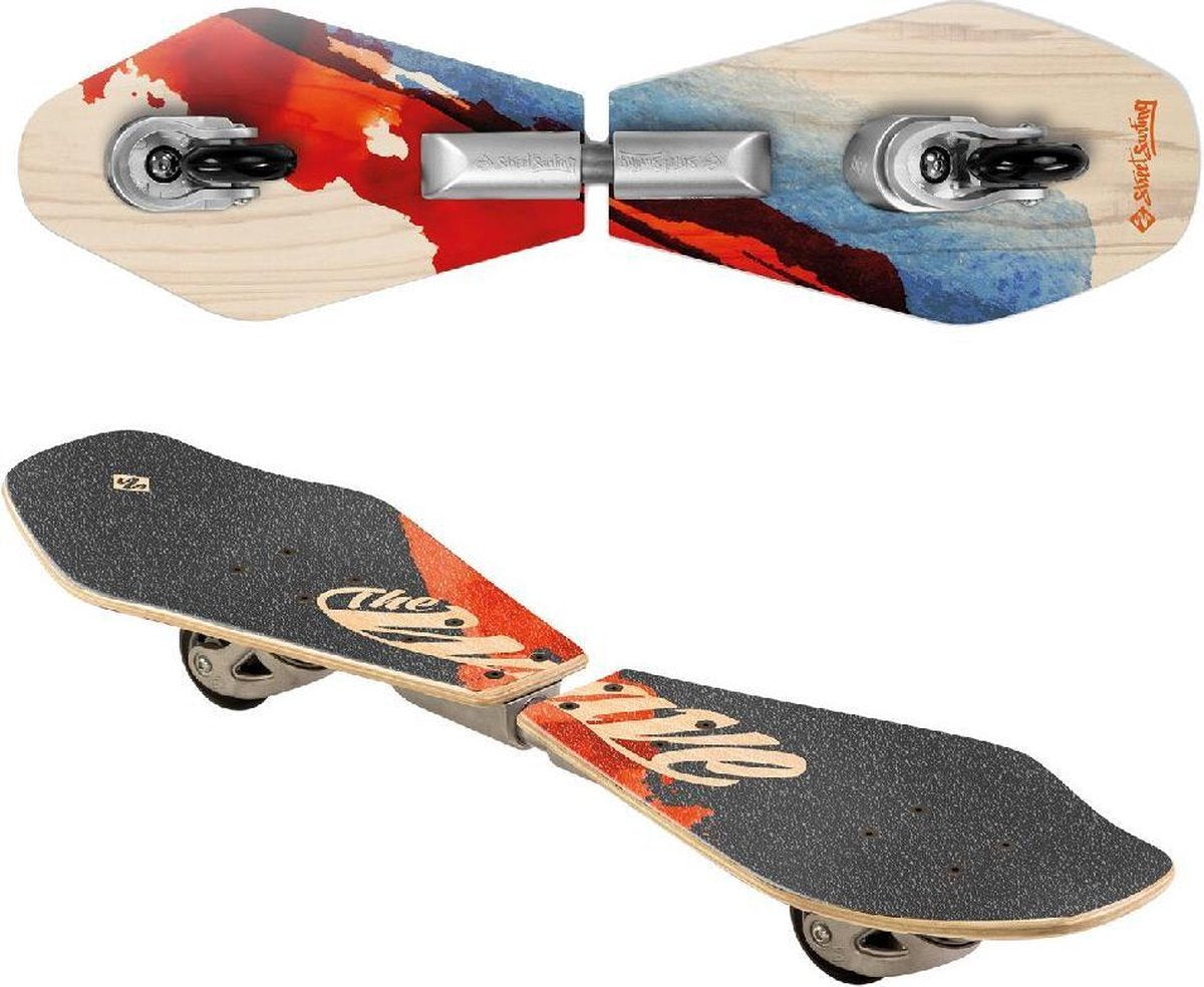 Street Surfing Waveboard Rider Wood Abstrakt 83cm