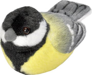 Wild Republic Knuffel Koolmees Met Geluid 16 Cm Pluche Geel