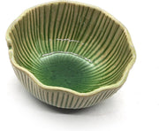 Schaaltjes - Tapas schaaltjes - Kommetjes - Handgemaakt en geschilderd - Groen - 12 cm (4 stuks)