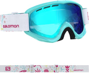 Salomon Juke Aruba Sneeuwbril - Oogbescherming & Diepteperceptie - Perfect Fit - Flower/Mid Blue