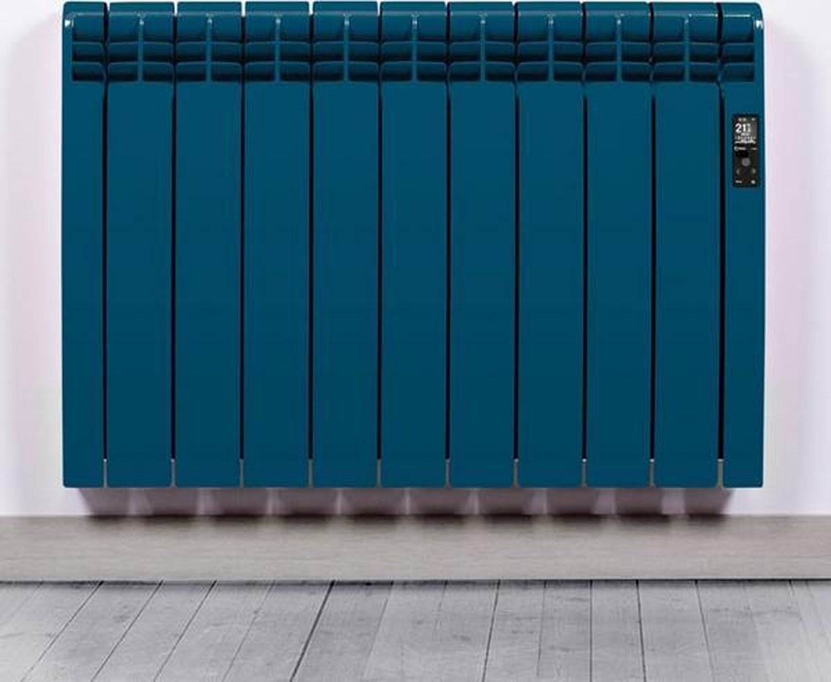 Elektrische Radiator Wifi Saphire Blue- Smartcontrol via app (RAL) - Energiebesparende functies - Laag verbruik - Realtime consumptie - 3 elementen - 330 W - Zuinigste Radiator