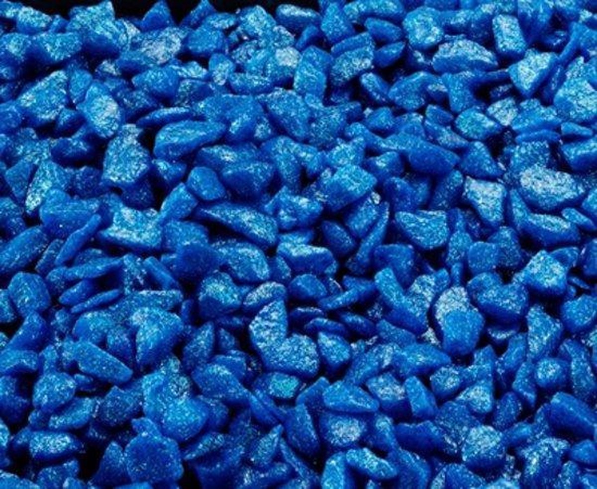Aqua-Della Aquarium Glamour Steen Oceaan Blauw 6-9 Mm 2Kg