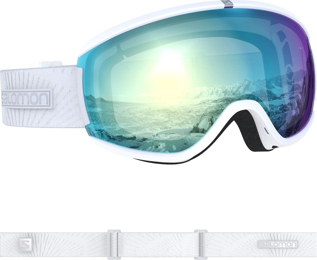 Salomon Ivy Photo Sigma Sneeuwbril - Dames Fit & Comfort - Maximaal Gezichtsveld - White/Sky Blue