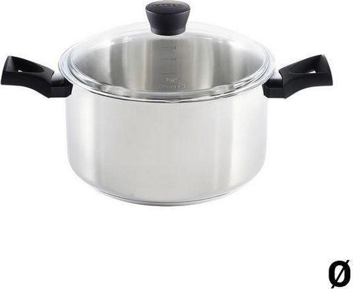 Kookpot met Glazen Deksel Pyrex Expert Touch Roestvrij staal 18/10
