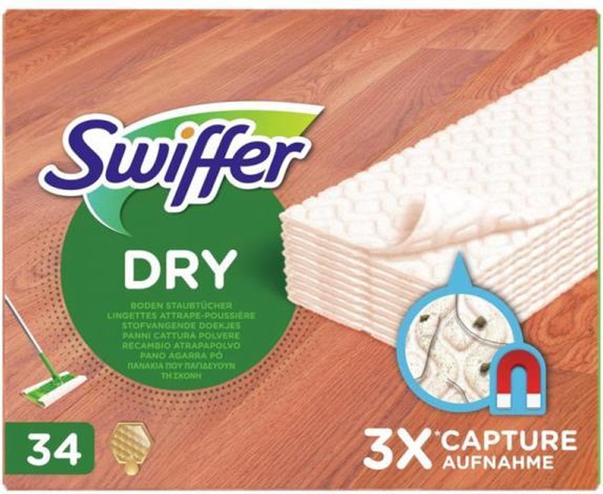 Swiffer Vloerdoekjes Houten Vloeren - Parket - Laminaat - 34 Stuks