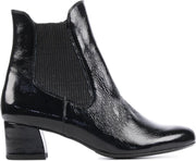 Hassia Vrouwen Leer  Chelsea boots / Laarzen / Damesschoenen 304971 - Zwart - maat 42.5
