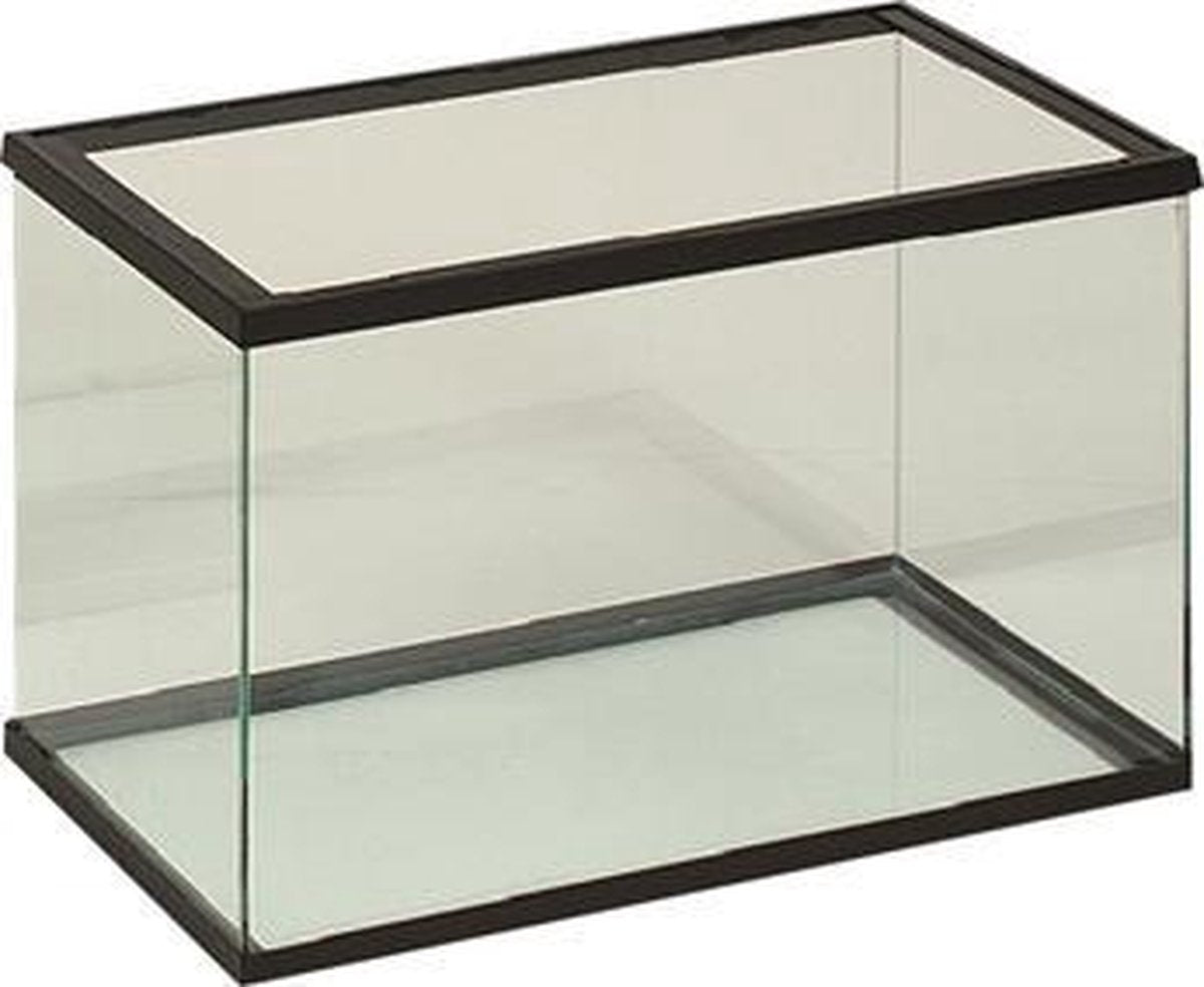 Volglas aquarium 60x30x35 cm zwart Flamingo