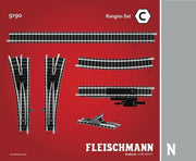 9190 N Fleischmann Piccolo (met ballastbed) Uitbreidingsset