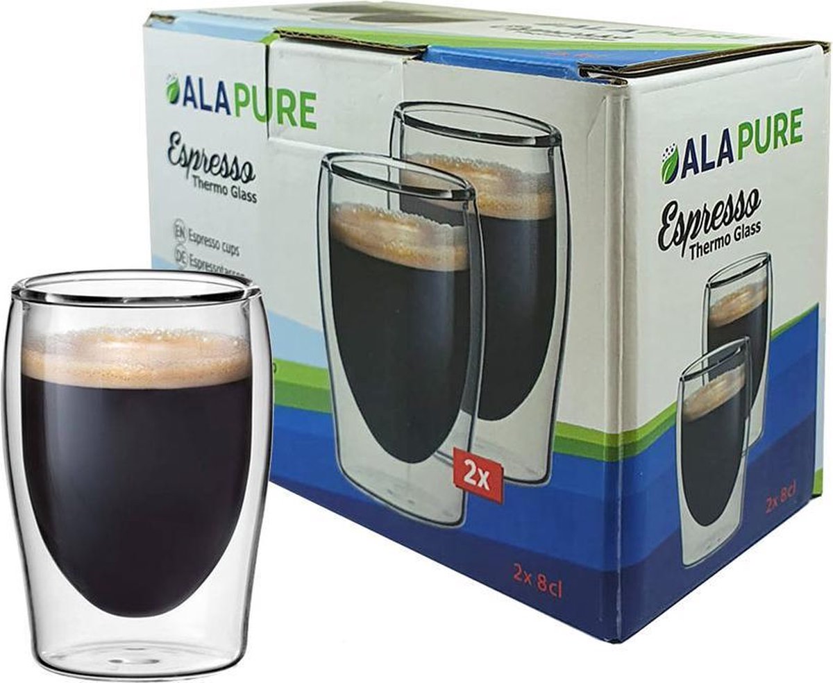 Thermo Espresso Glazen A2 - 8cl