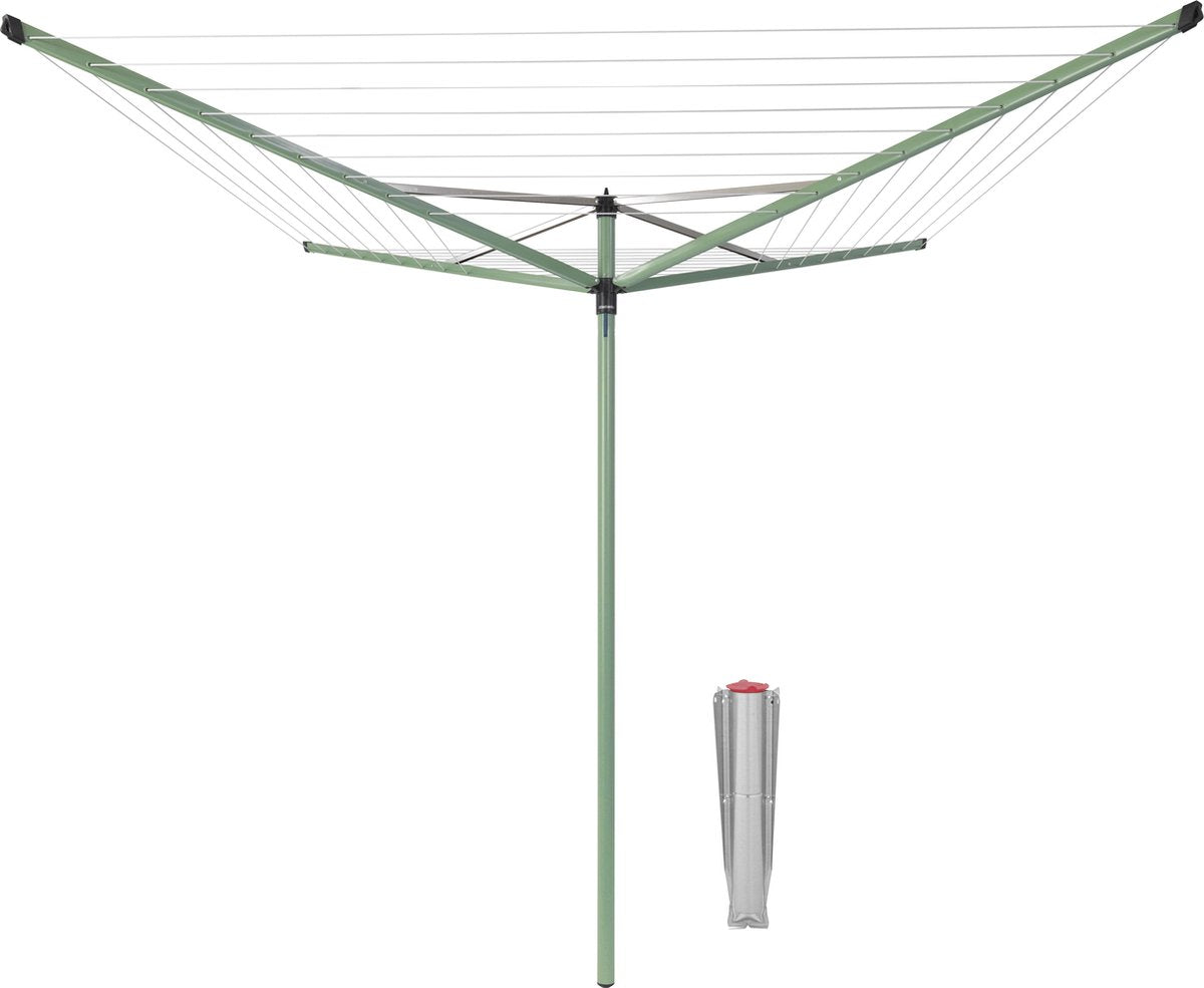 Brabantia Topspinner Droogmolen met Grondanker - 50 m - Leaf Green