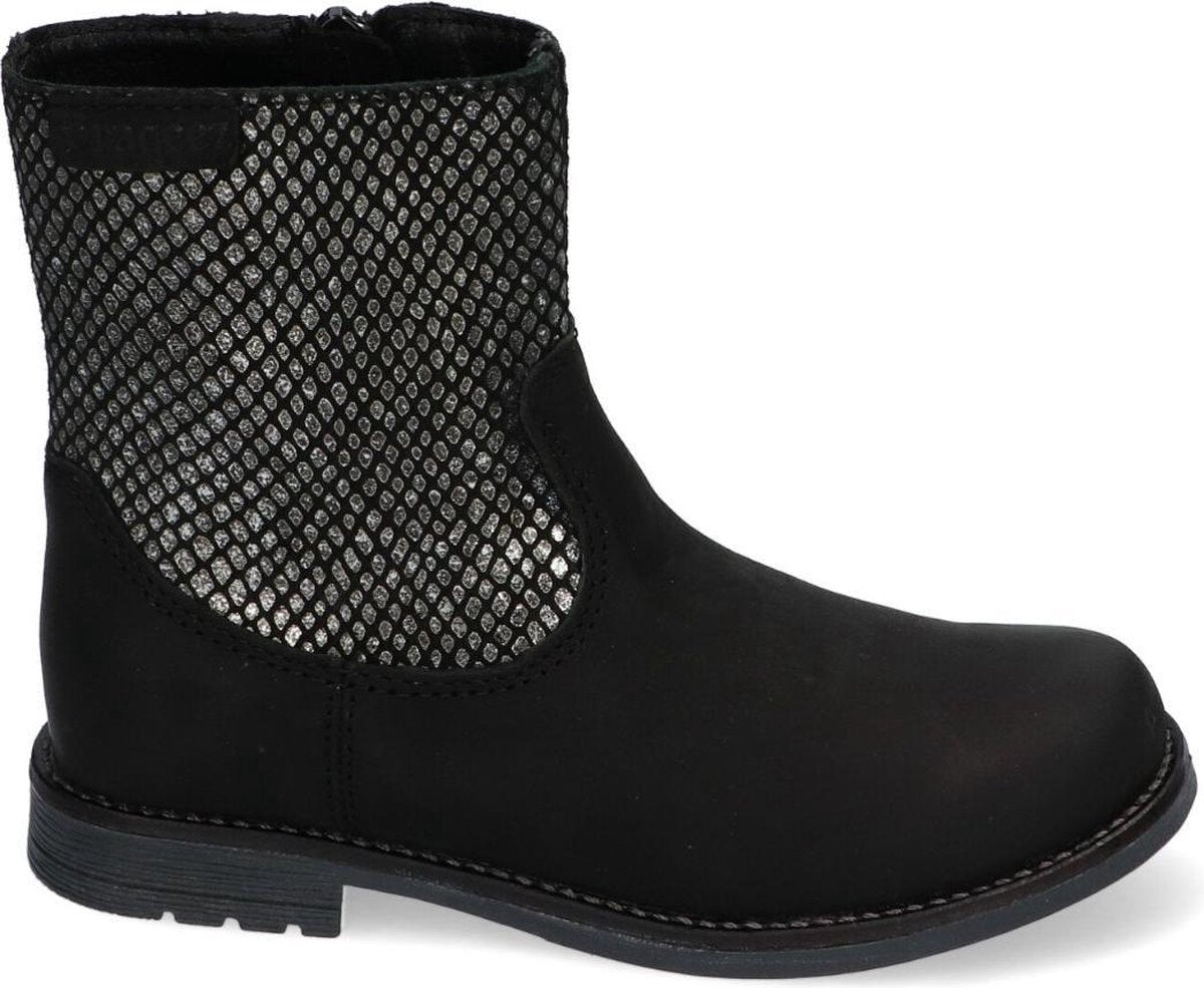 Braqeez Noor Nova Meisjes Laarzen - Black-Silver - Maat 36