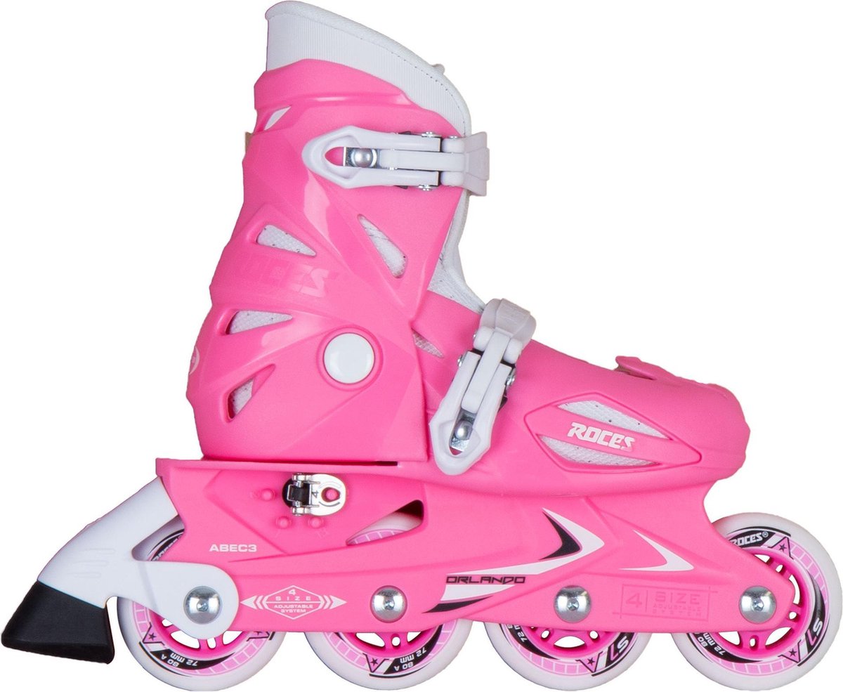 Roces Orlando III  Inlineskates - Maat 36-40 - Meisjes - roze/wit