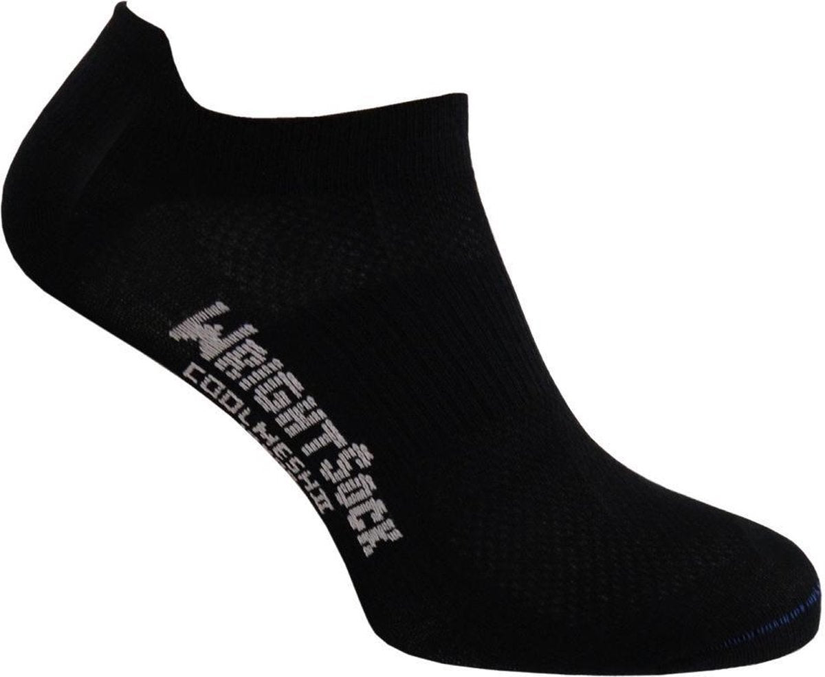 Wrightsock Coolmesh Low Tab - Zwart - 41-45
