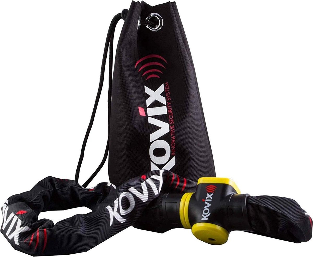 Kovix KCL10-150 Fiets Motor Kettingslot met Alarm 120db  10mm x 150cm