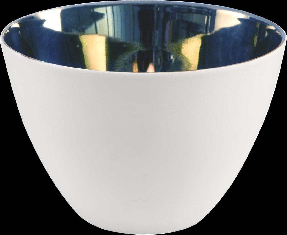 Goebel® - Kaiser | Theelicht "Zilver gecoat" | Porselein