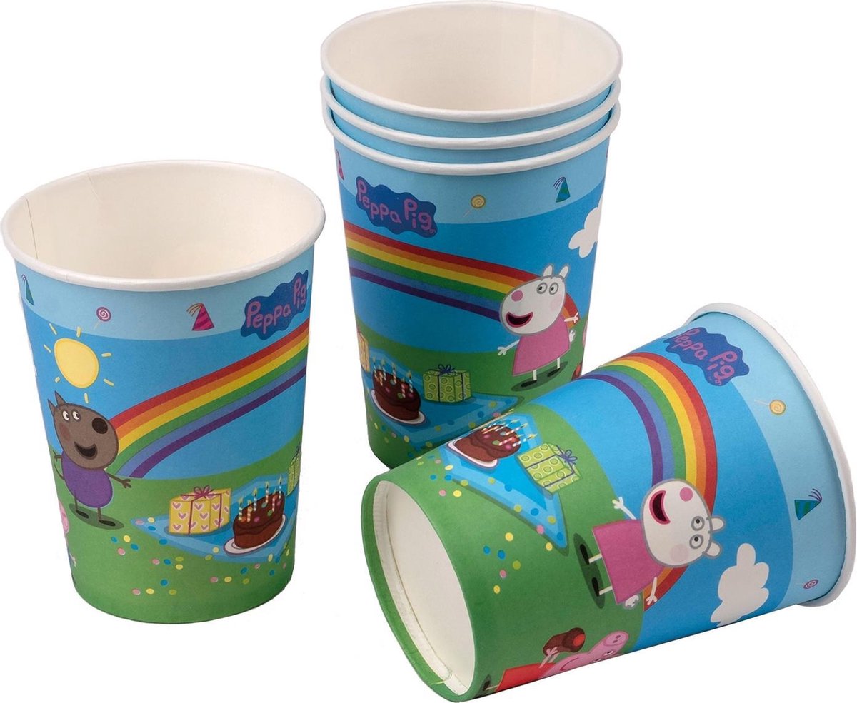 Tib Feestbekers Peppa Pig Junior 260 Ml Karton 6 Stuks