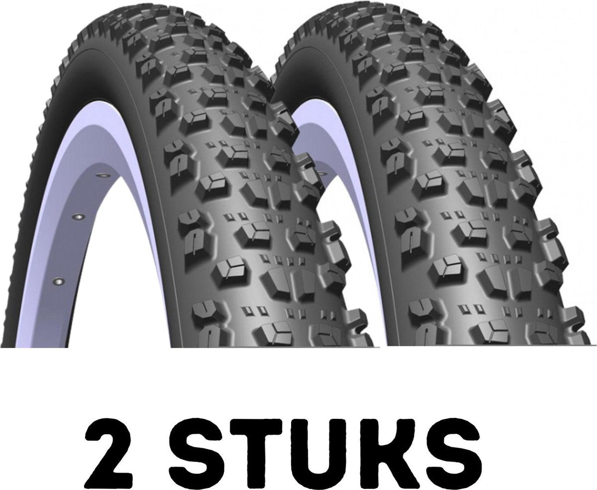 Fietsband - Buitenband - Set van 2 - Hyperion 29 x 2.10 vouwband Supra TSS + Textra zwart