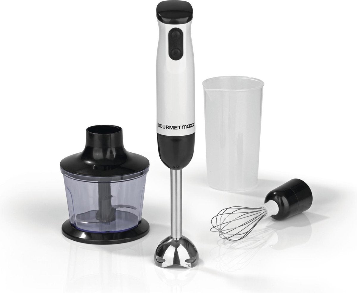 Gourmet Maxx 3-in-1 multi-staafmixer 600W zwart/wit