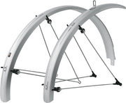 SKS spatbordset 28 inch trekking 45 mm zilver