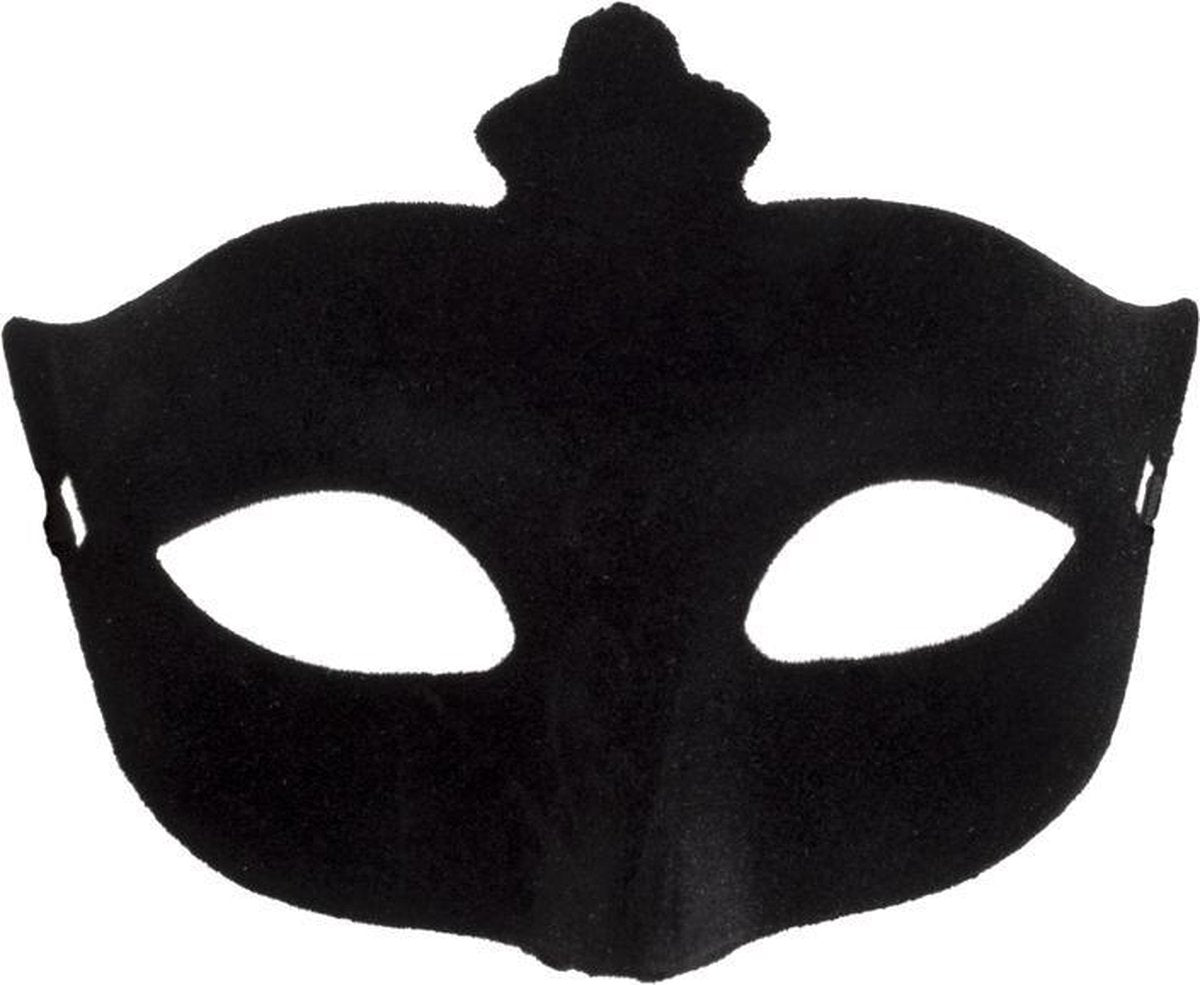 Masker zwart fluweel