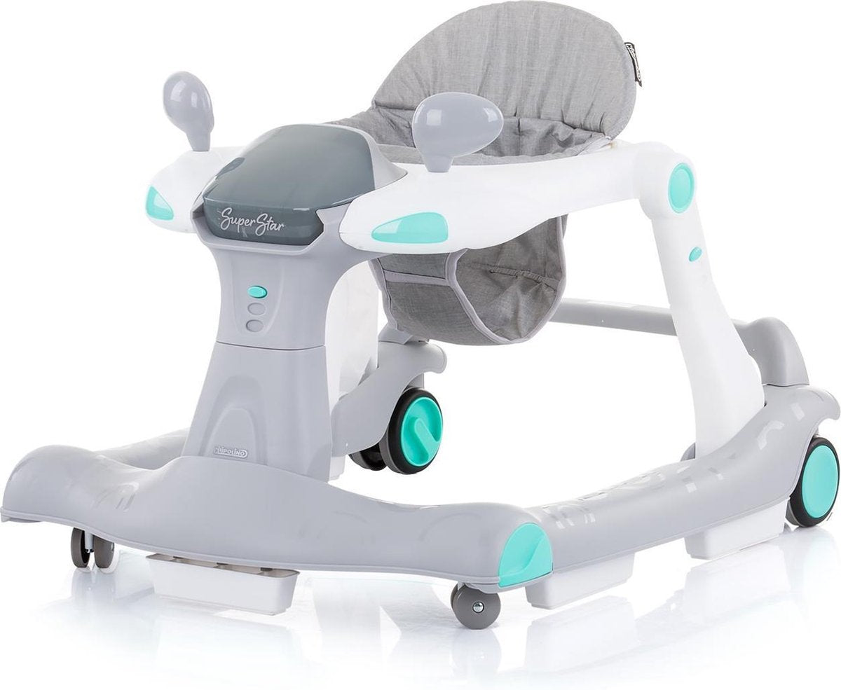 Multifunctionele baby walker & duwwagen in 1 inklapbare Mist "SUPER STAR" 2 IN 1 - loopauto