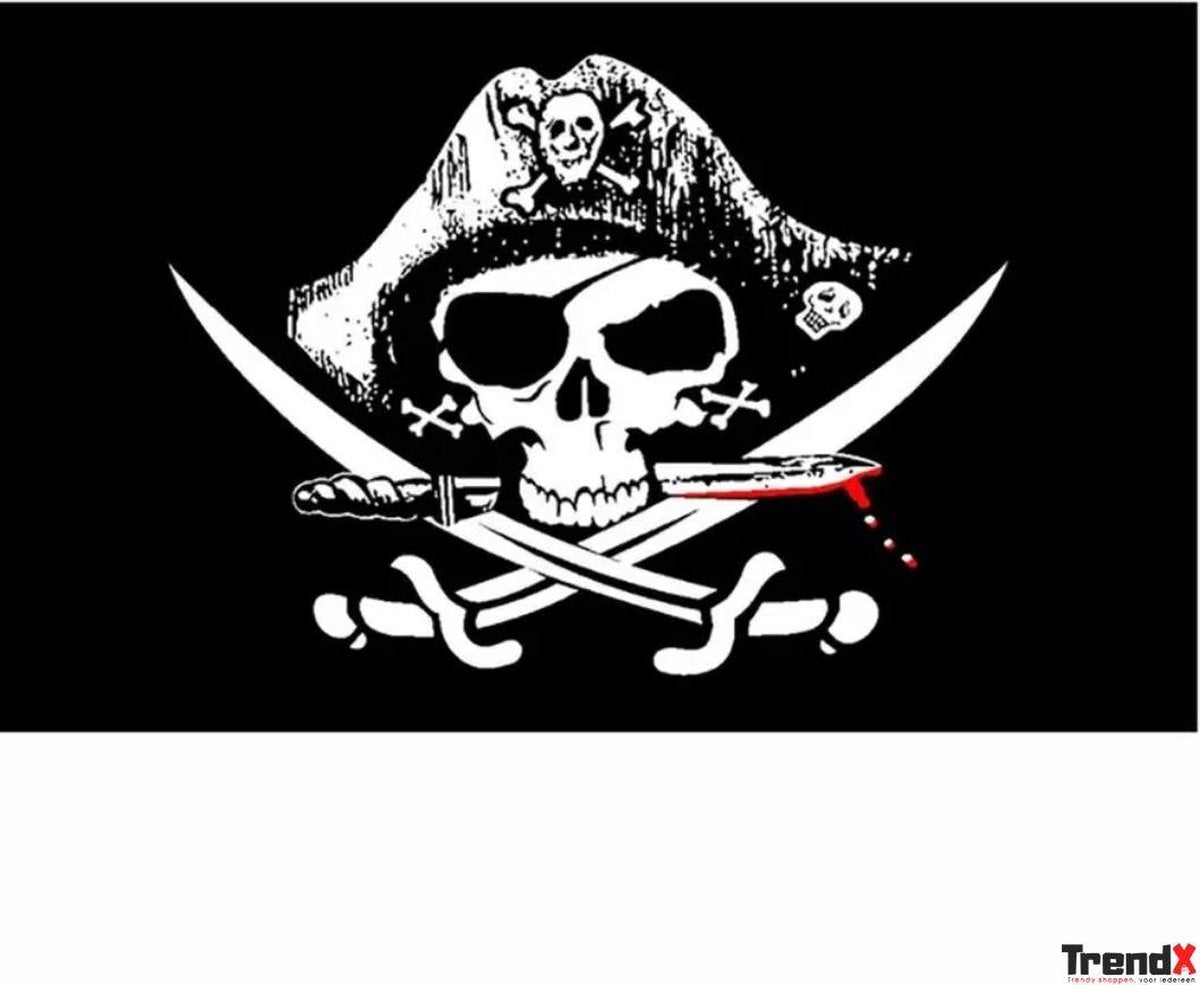 Zwarte piratenvlag