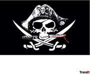 Zwarte piratenvlag