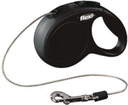 Flexi New Classic Koord - Hondenriem - Zwart - S - 5 m - (<12 kg)