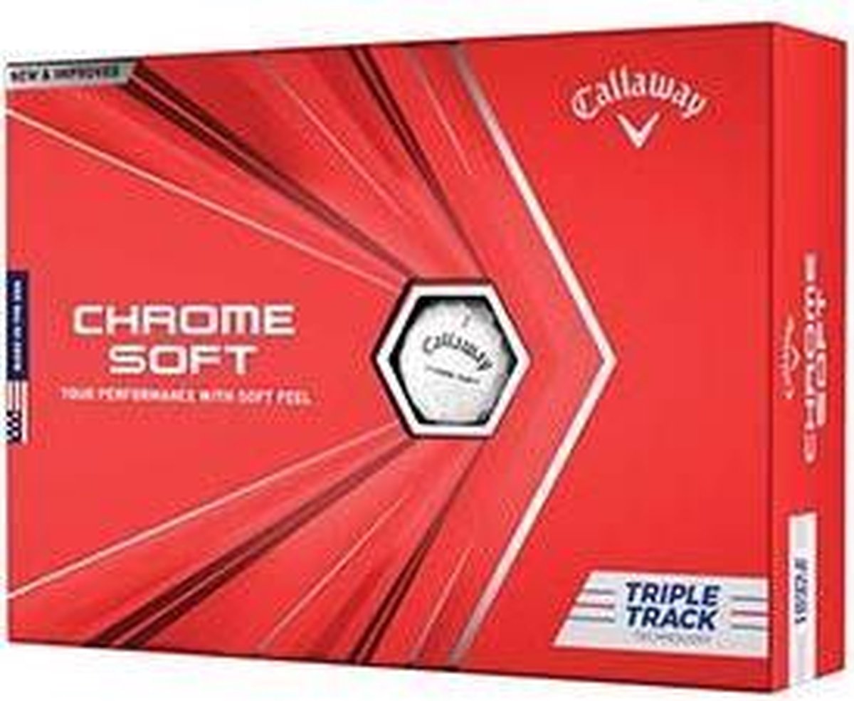CALLAWAY CHROME SOFT TRIPLE TRACK 12-PACK White