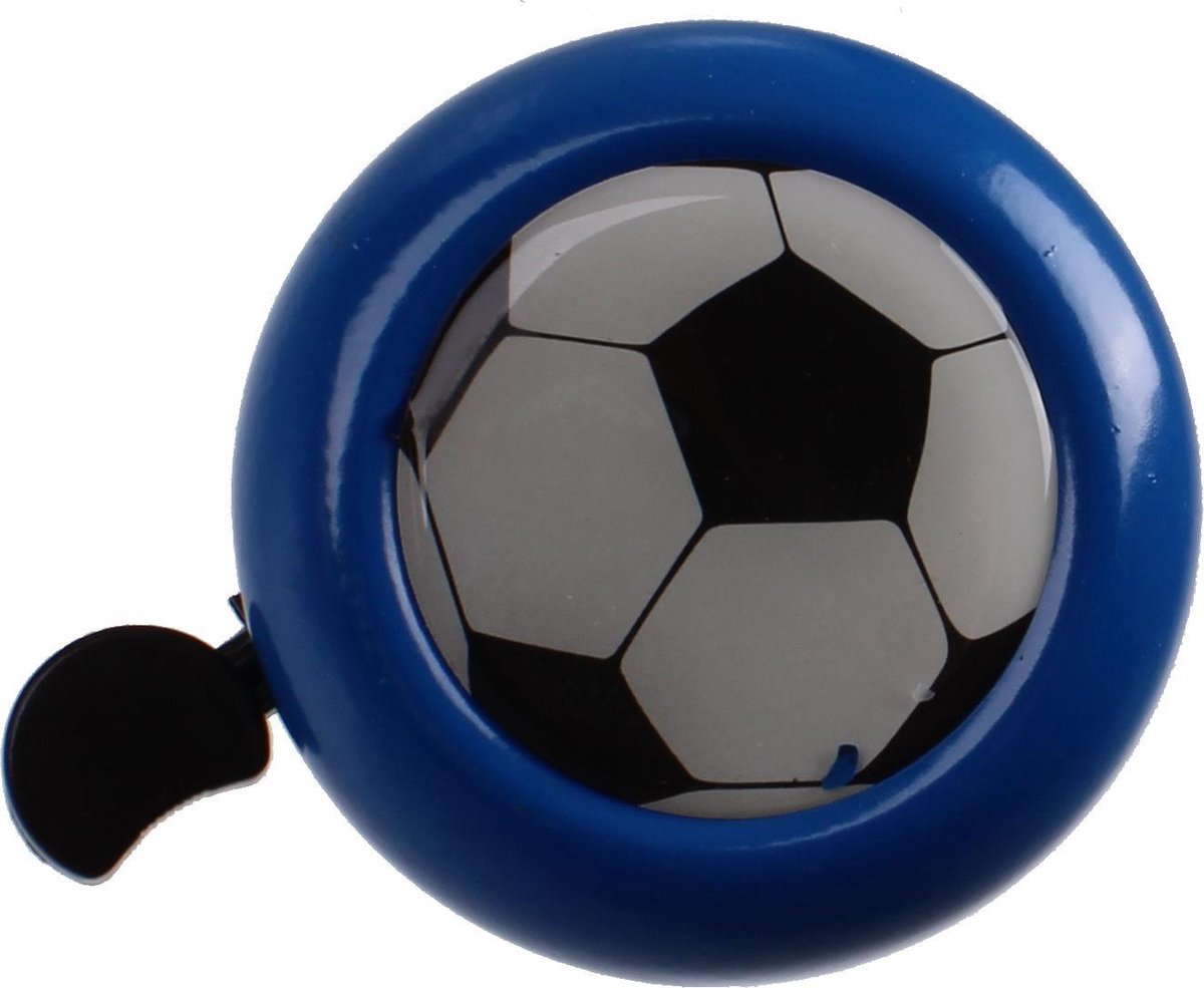 M-wave Fietsbel Voetbal 53 Mm Staal Blauw/zwart
