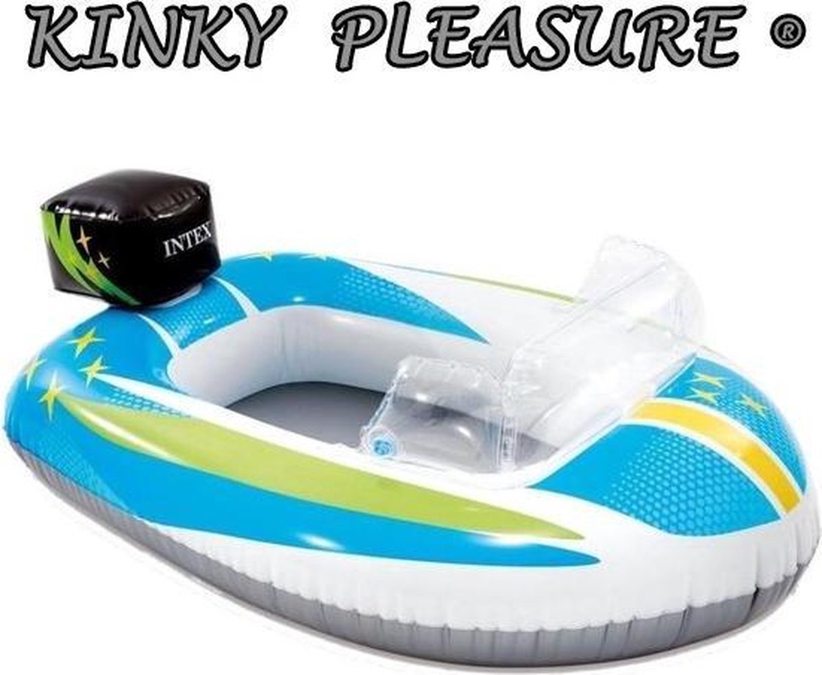 Kinky Pleasure - Opblaasbare Boot Blauw - Kinderen - Water Pret - 109cm x 74cm