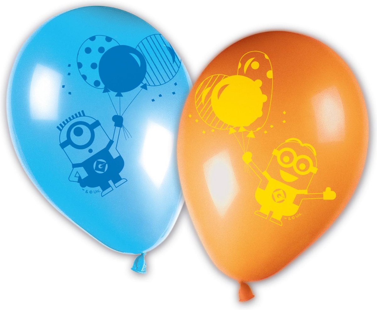 PROCOS - 8 latex Minions balloon party ballonnen - Decoratie > Ballonnen