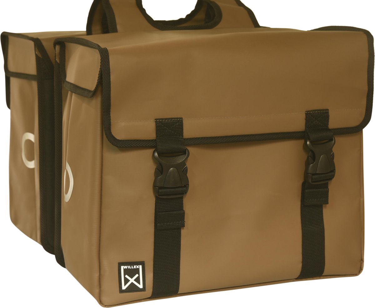 Willex Dubbele Fietstas Bisonyl - Bruin - 30L