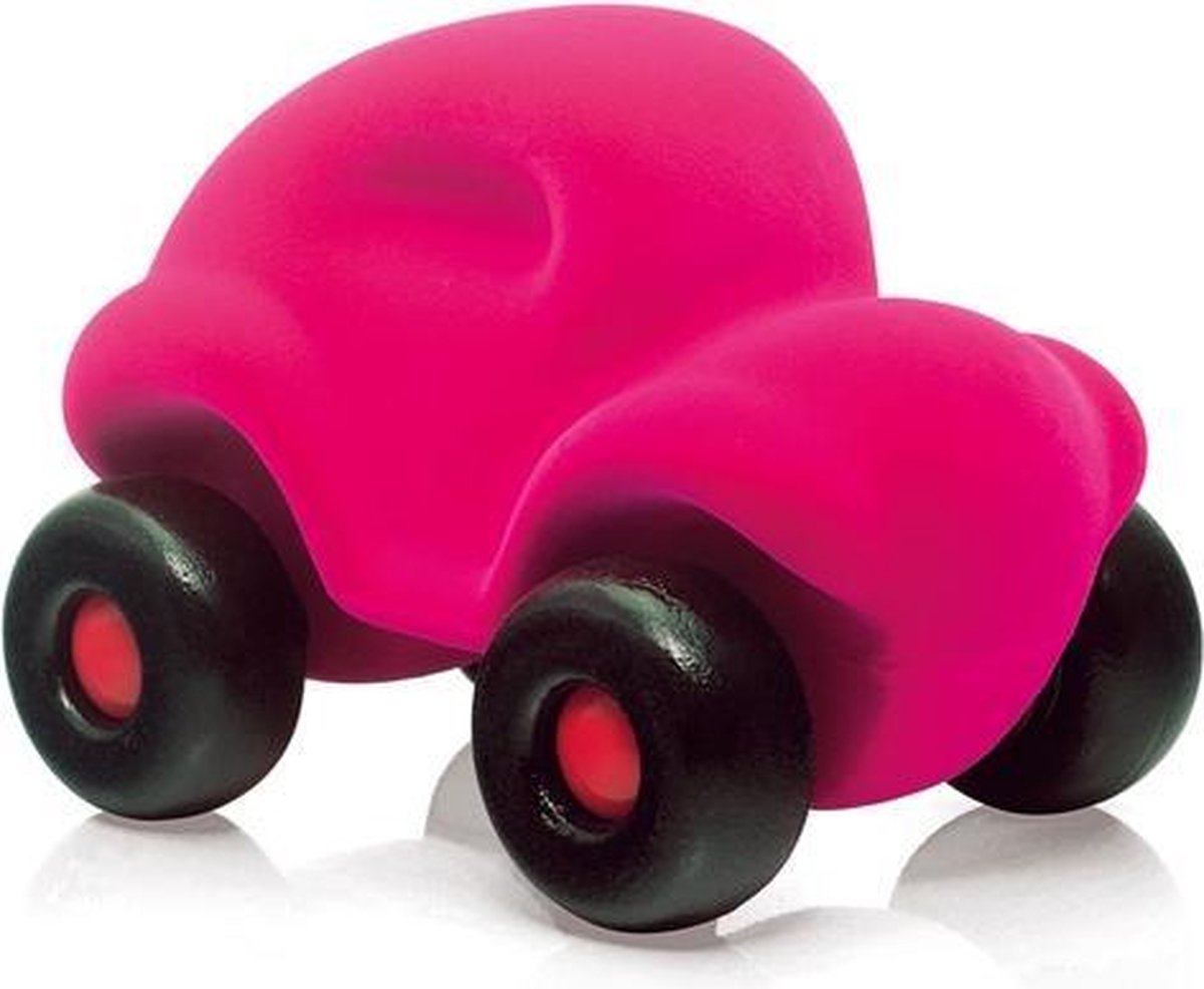Rubbabu - Auto groot (roze)