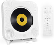 CD-Speler Draagbare met Bluetooth - 5 in 1 Aan de wand Monteerbare CD-speler - Veilig voor kinderen - Met Afstandsbediening