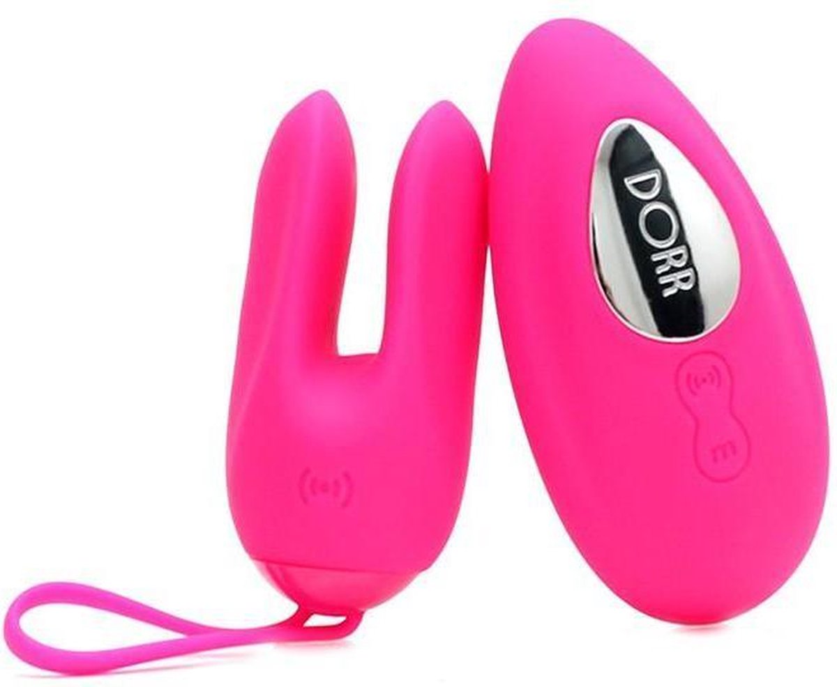 Dorr rabbit vibrerend eitje + opleg vibrator OZZY - roze