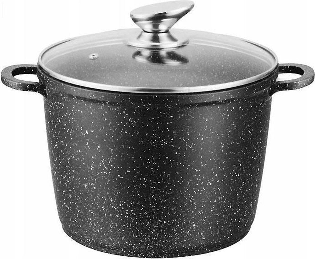 Edënbërg Stonetec Line - Luxe Aluminium Kookpan/Braadpan met Deksel - Ø 24 cm