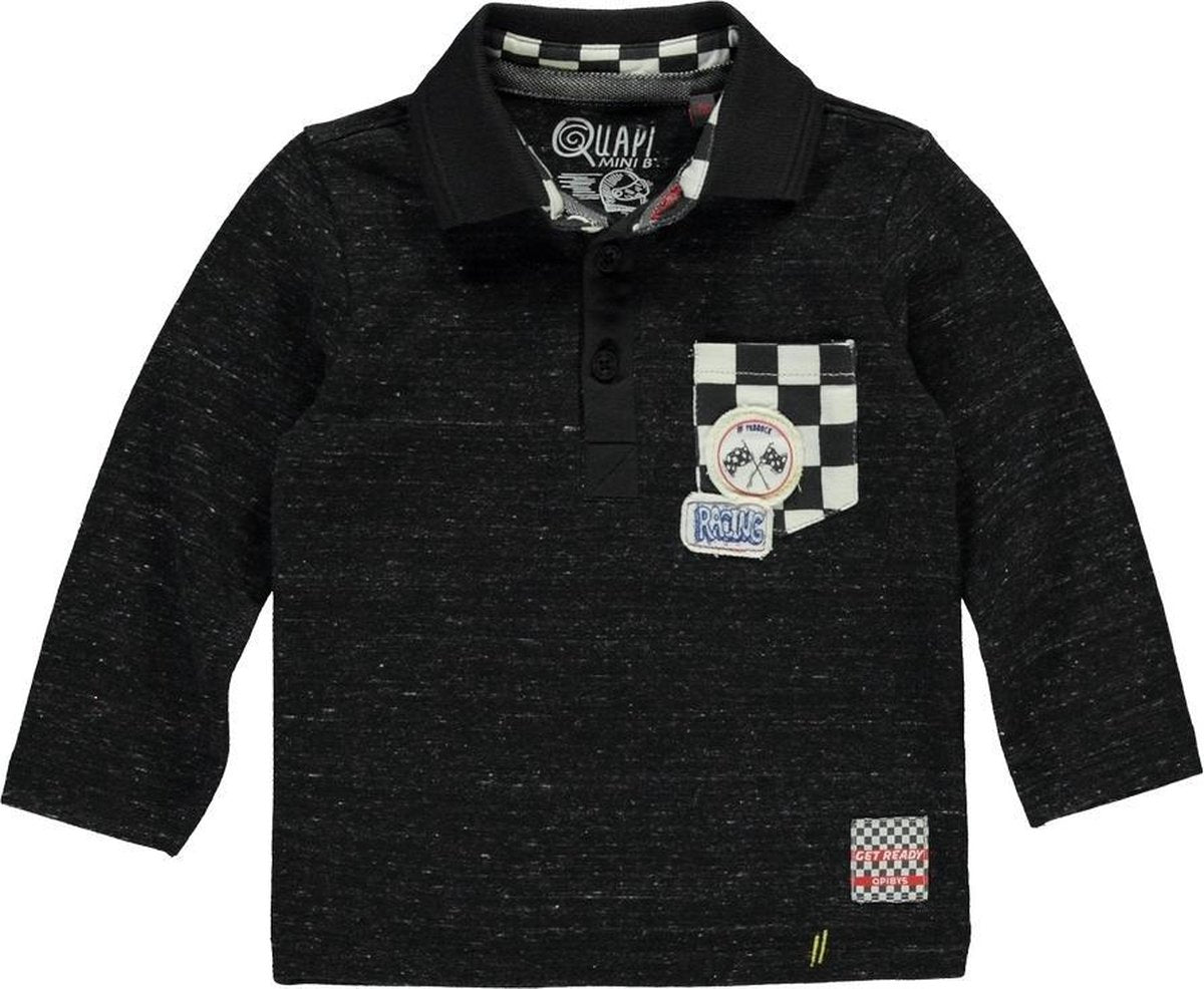 Quapi longsleeve polo Valmar tires grey