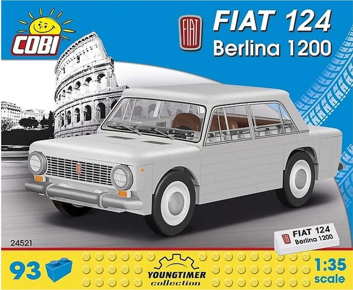 Cobi Bouwpakket Fiat 124 Berline 1200 Jongens Grijs 93-delig