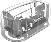 Orico - Transparante Docking Station voor 2.5 en 3.5 inch Harde Schijf - USB3.0 - HDD/SSD - 5Gbps