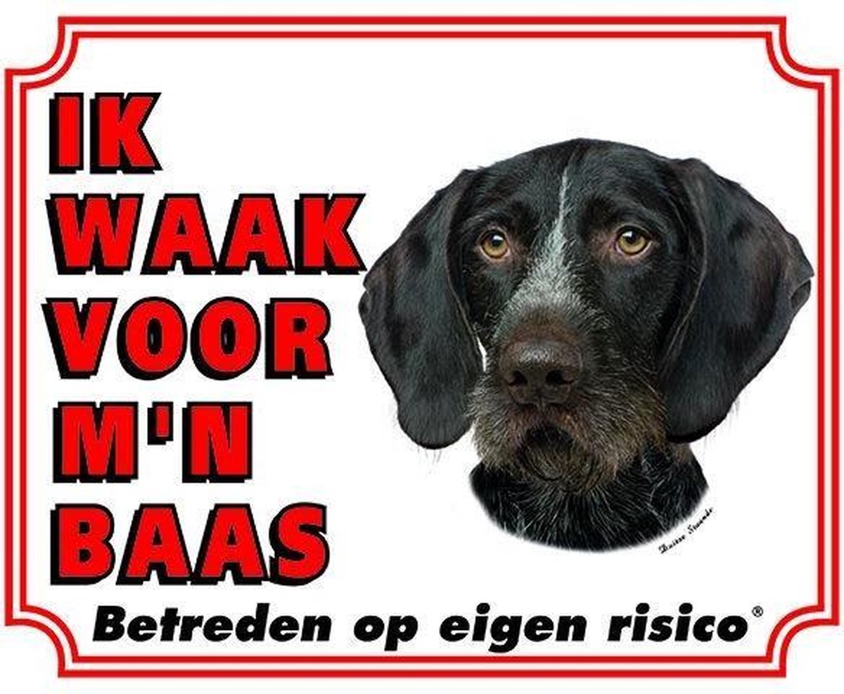 Duitse Staande Waakbord - Ik waak voor mijn baas